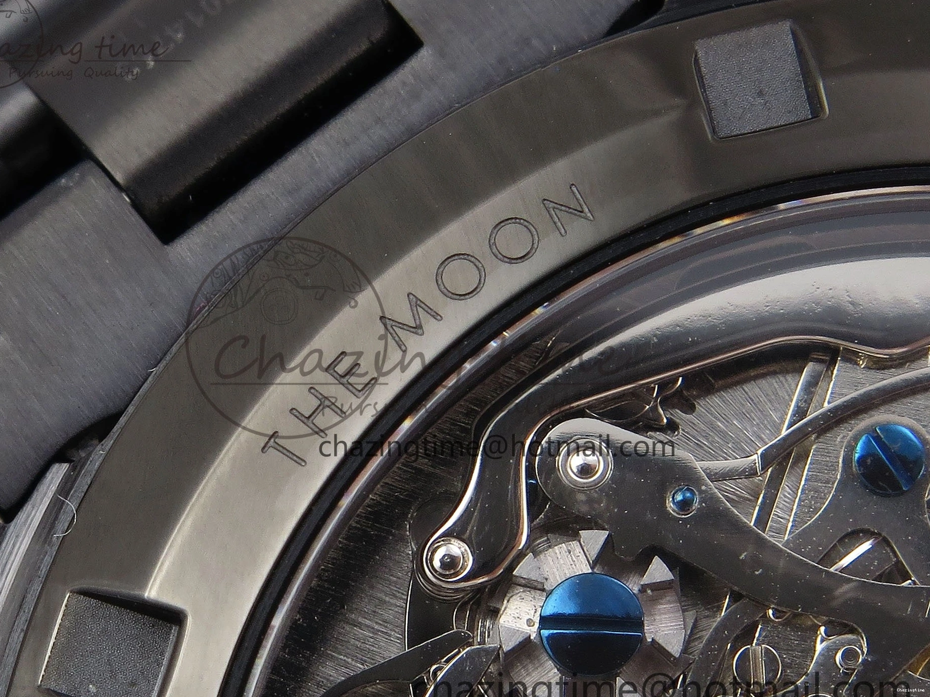 0515 Speedmaster Black Benom PVD Moon RMF Best Edition on PVD Bracelet Lemania HW WrinkleFree 7727